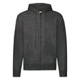thumbnail image 1 of Fruit Of The Loom - - Sudadera con cremallera y capucha hombre/caballero -Deporte/Gimnasio/Running (Jaspeado Intenso), 1 of 1