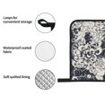 thumbnail image 6 of ZNDUO Oven Mitts and Pot Holders Sets, Abstract Vintage Chrysanthemum Texture Pattern Non-Slip Cooking Oven Gloves, 6 of 8