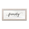 thumbnail image 2 of Gango Home Decor Contemporary Family - A Whole Lot of Love; One 18x8in Art Print in Distressed White Frame, 2 of 4