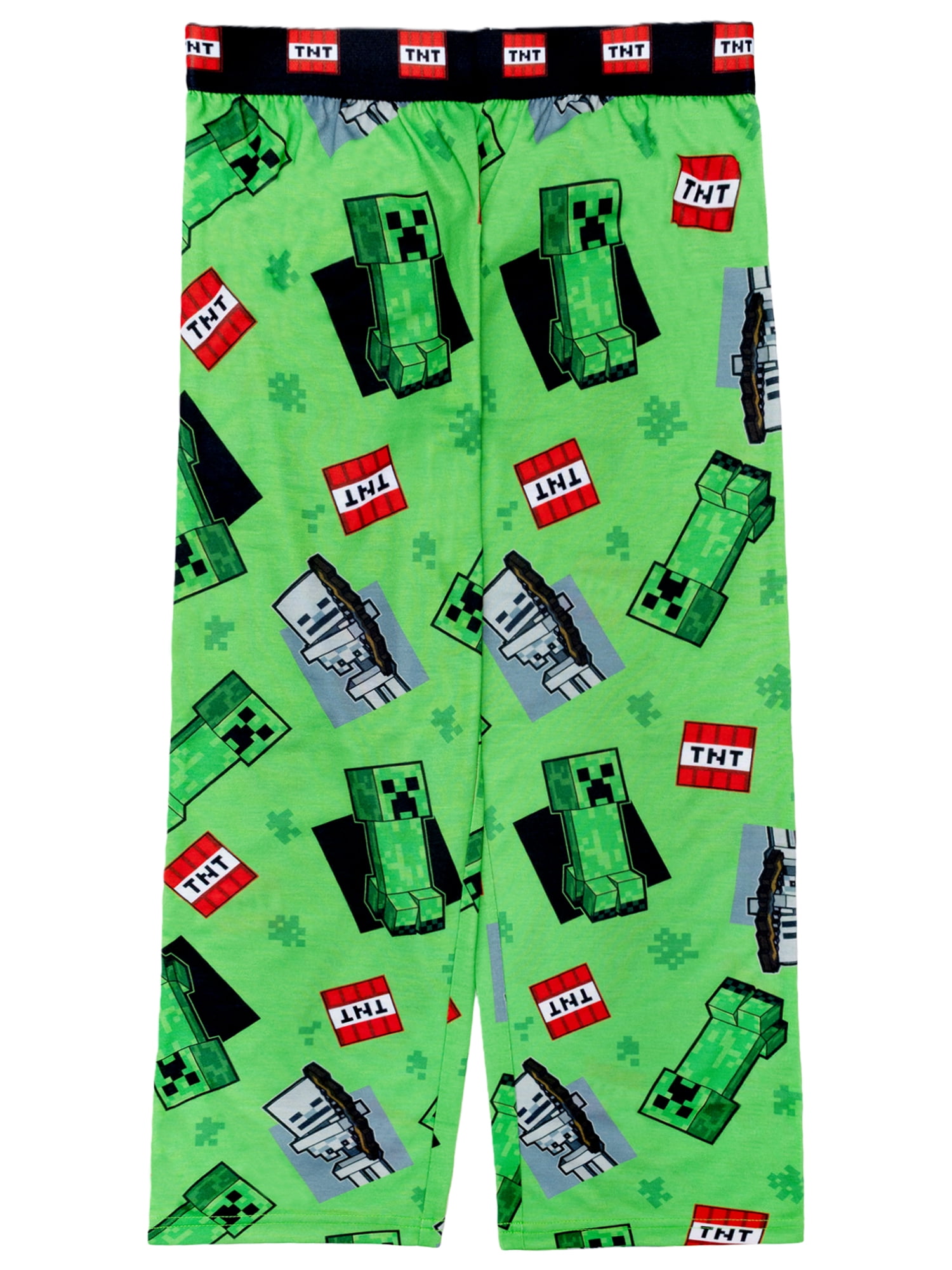 Minecraft 2-Piece Short Sleeve and Pant Pajama Set, Sizes 4-16
