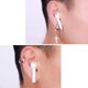 thumbnail image 5 of Dos pares de auriculares antipérdida Auriculares de acero de titanio para, 5 of 5