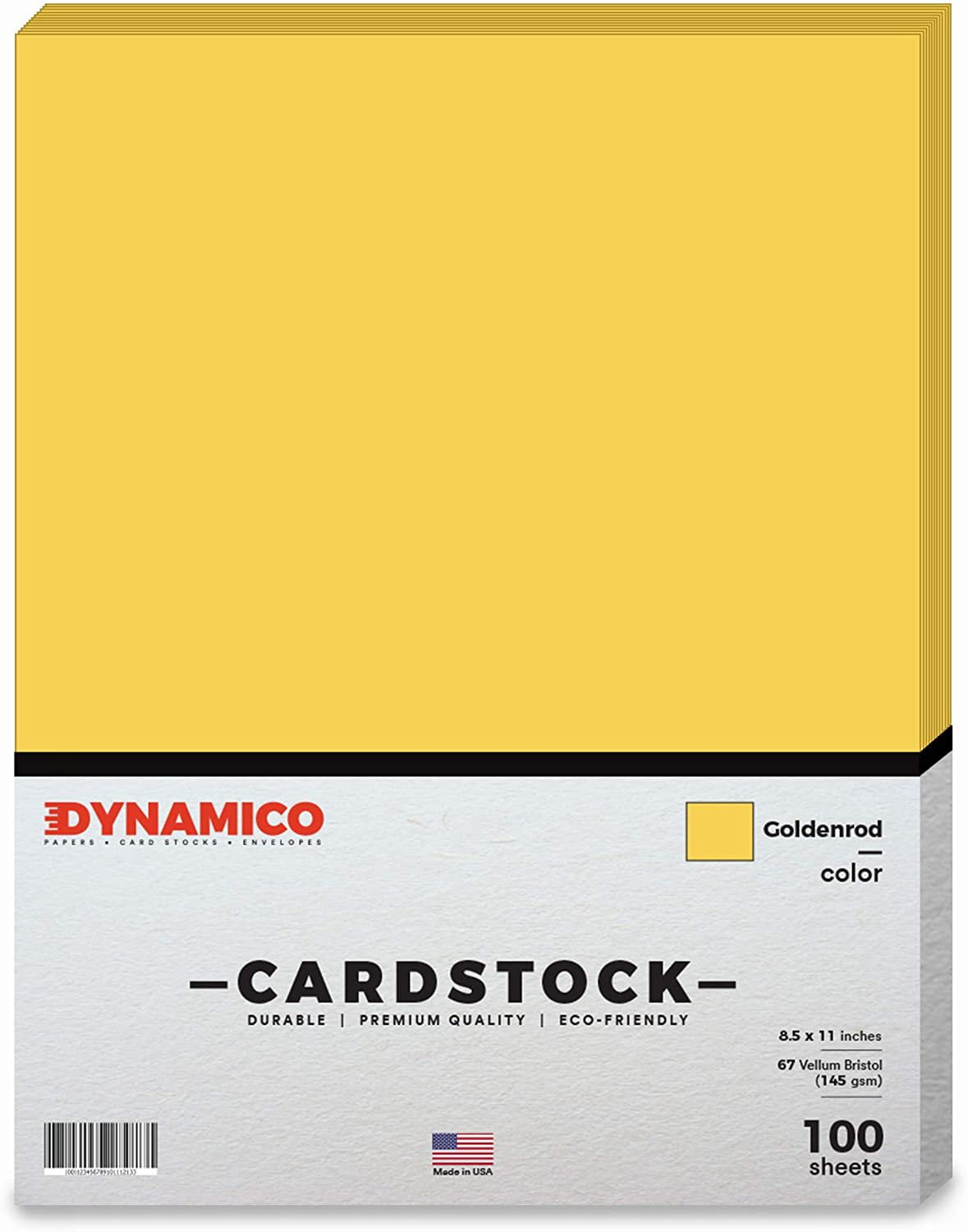 Dynamico goldenrod pastel color cardstock paper - great for arts & crafts,  scrapbooking, flyers, posters