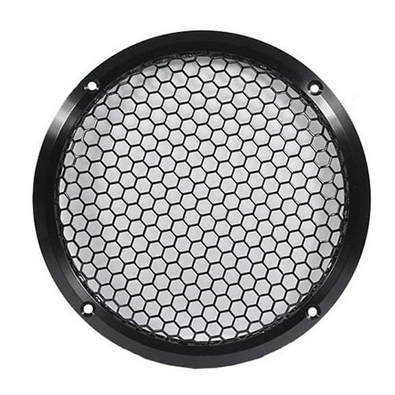 HOT! Aluminum Car Tweeter Speaker Grill Cover, 6.5 Inch, Full Metal Mesh Grille for Audio Enhancement Black