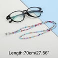 thumbnail image 4 of Unique Bargains 1 Pc Eyeglass Chain Glasses Chain Beaded Pattern 70cm L Blue, 4 of 5