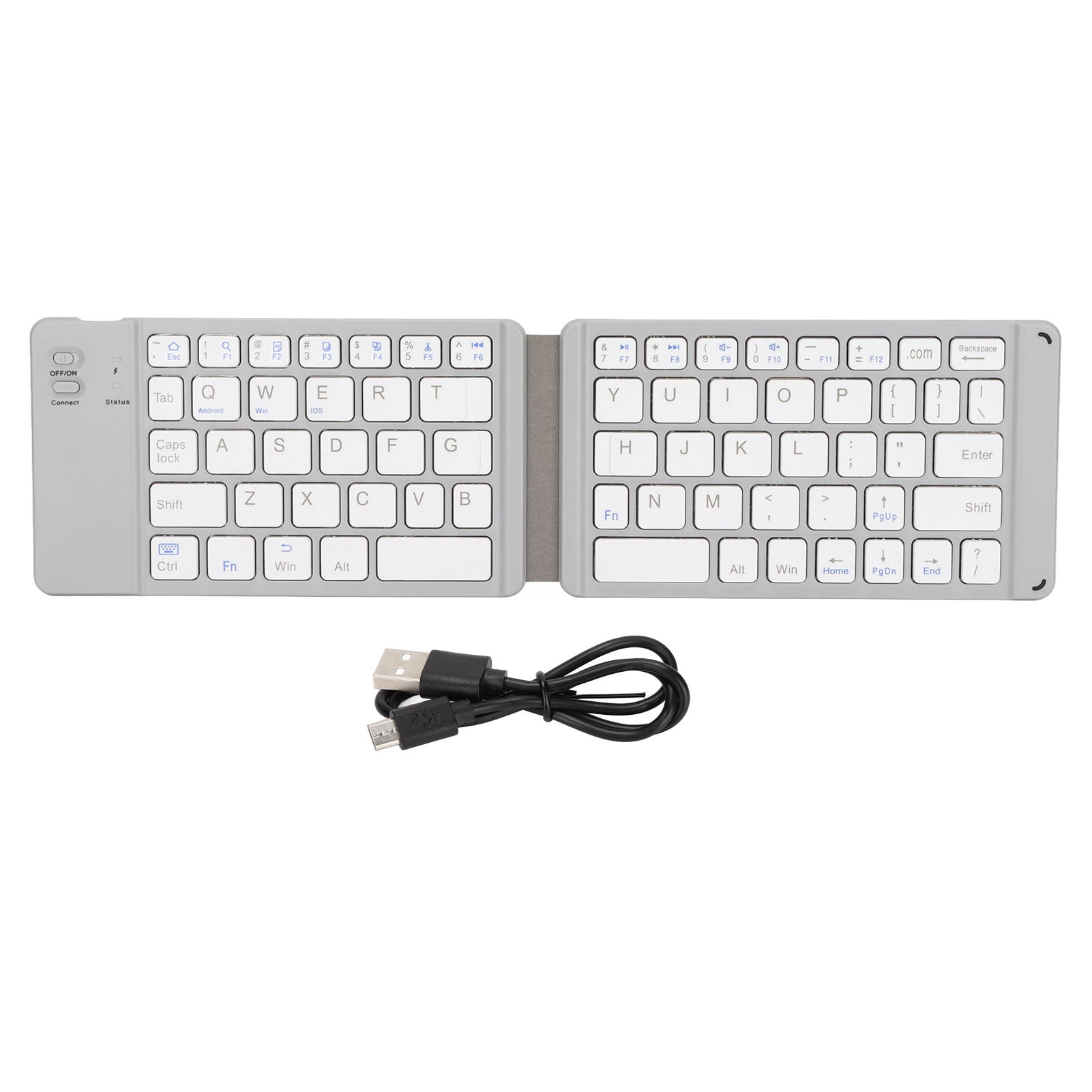 Wireless Portable Keyboard, Foldable Foldable Keyboard 10m Wireless