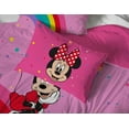 thumbnail image 4 of Sunny Side Up Disney Minnie Mouse Rainbow Dots 5 Piece Twin Size Bed Set with Sham, 4 of 6