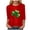 Red, variant on St Patty's Day Shirt Women 2025 Casual Plus Size 3/4 Sleeve Irish Clover Shirts Funny Saint Patrick's Tunic Tops (Red, XL)