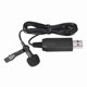 thumbnail image 1 of Micrófono con Clip de 150 cm, Mini Micrófono USB Estéreo Omnidireccional Portátil con Clip, Adecuado para Computadora PC, 1 of 1