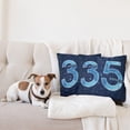 thumbnail image 4 of Ambesonne Blue Throw Pillow Cover 2 Pack, Thirthy 5 Modern, 16", Dark Blue Pale Blue, 4 of 5