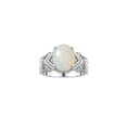 thumbnail image 1 of RYLOS Bagues pour Femmes Bague en or Blanc 14K Pierre Précieuse 12X10MM et Diamants Superbe Bague pour Doigt du Milieu Ou Index Exotique Taille 10.5, 1 of 6