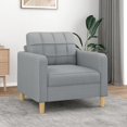 thumbnail image 1 of vidaXL Sofa Chair Light Grey 60 cm Fabric, 1 of 5