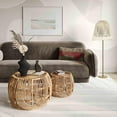 thumbnail image 2 of Azrina Rattan Nesting Tables, 2 of 4