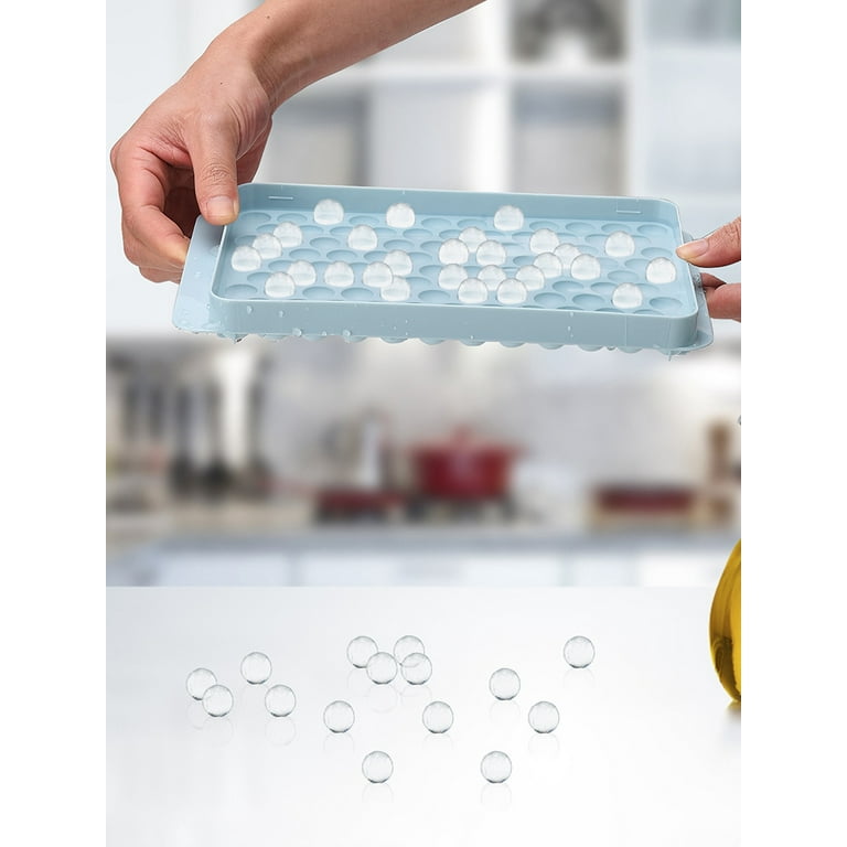 Ice Cube Tray with Bin & Scoop 104 Cubes Ice Tray Easy Release Ice