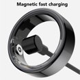 thumbnail image 4 of Smart Health Tracker Ring Temperature Tracking Pedometer IP68 Waterproof Fitness Ring for Sleeping Size 10 Dark Cyan, 4 of 4