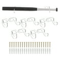 thumbnail image 1 of Unique Bargains Acrylic Baseball Bat Wall Mount Holder, 5 Set Light Saber Wall Display Rack for Home Office Use, Clear, 1 of 6