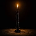 thumbnail image 6 of Miwamany Halloween Aromatherapy Candle, Pumpkin Shaped Embossed Taper Stick, Black Soy Wax Long Dinner Candlestick for Gothic Spooky Mantel Table Party Decor, 6 of 8