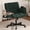 Dark green, variant on Cross Legged Office Chair with Wheels & Dynamic Airbag Lumbar Support, Criss Cross Wide Seat, 5-Position Fold-Down Armrests, Swivel Vanity Chair for Home Office, Black