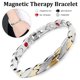 thumbnail image 2 of Pulsera de pareja de terapia magnética Twisted Dragon desmontable plata/oro Sywqhk Cuidado Belleza, 2 of 5