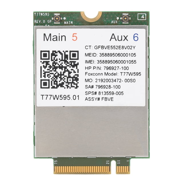Modulador demodulador para HP LT 4120 Snapdragon X5 4G LTE WWAN M.2 Módulo de módem Tarjeta de red WIFI