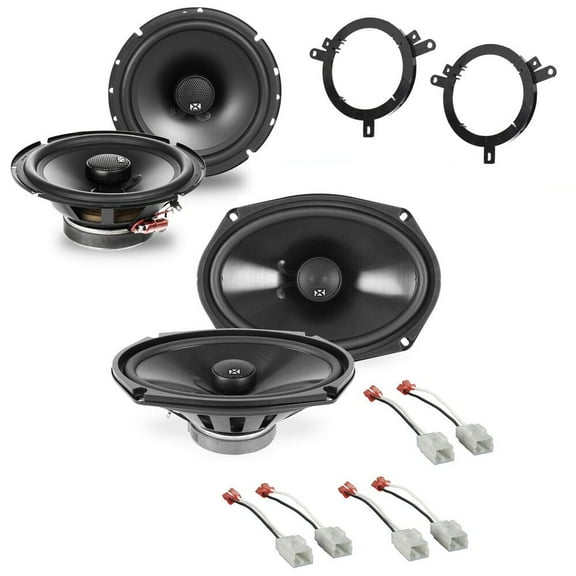 NVX Factory Speaker Replacement Pack for 1999-2004 Jeep Grand Cherokee 6.5" & 6x9" Coaxial Speakers