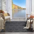 thumbnail image 5 of Nourison Versatile Indoor/Outdoor Charcoal/Black 5' x 7' Area Rug, (5x7), 5 of 10