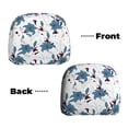 thumbnail image 6 of Kdxio Lilies Flowers Pattern Print 2 Piece Car Head Rest Covers Set Auto Front/Rear Seats Headrest Cover Universal Fit Most Cars,Sedan, SUV, 6 of 9