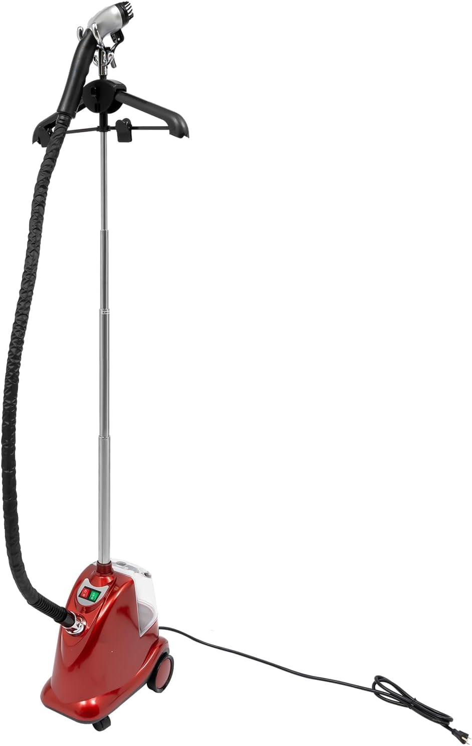 Standing Steamer Clothes Steaming Wrinkle Remover with 3L Water Tank Standing Garment Steamer with Roll Adjustable Gears 90+min of Continuous Steam