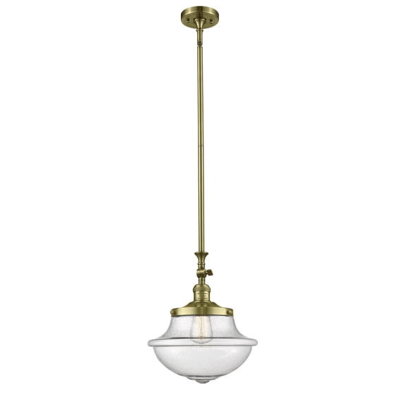 Innovations 206-AB-G544-LED One Light Mini Pendant from Franklin Restoration collection