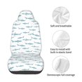 thumbnail image 4 of Wukai Cute Shark Full Set Car Seat Covers with Soft Padding Universal Auto Front Seats Protector and Cushion Mat, 4 of 5