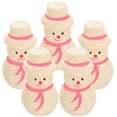 thumbnail image 2 of Gymnture christmas 5pcs Unfinished Wooden Snowman Peg Dolls for Painting Craft, 2 of 10
