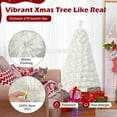 thumbnail image 4 of Costway 5 FT Pre-Lit Christmas Tree Fiber Optic Snow-Flocked with 170 Lights & Branch Tips, 4 of 10