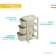 thumbnail image 5 of Torre 3 Niveles Cajonera Multiusos Organizador Plastico beige 6.49 pulg Pido Todo CJN1-3GVT, 5 of 6