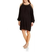 Whoa, Wait Maternity Cold Shoulder Gauze