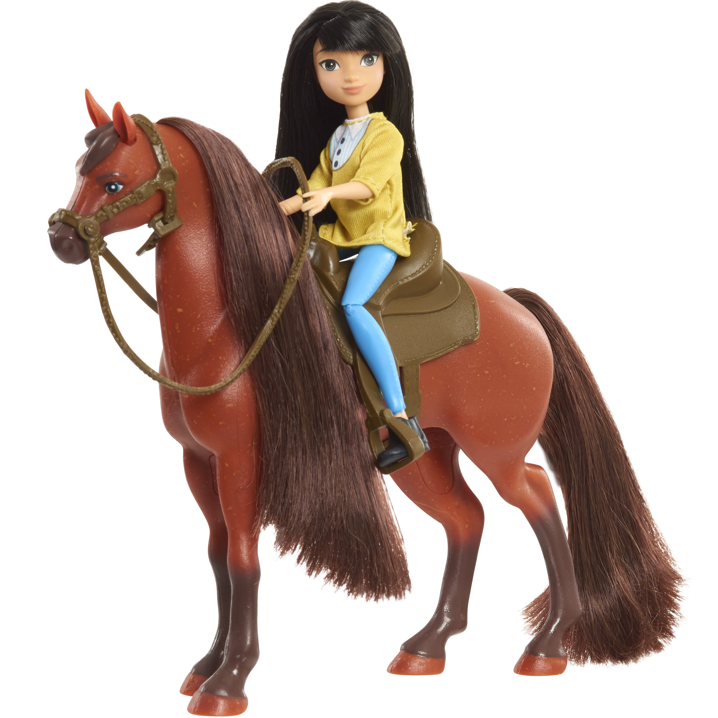 spirit riding free horse and doll