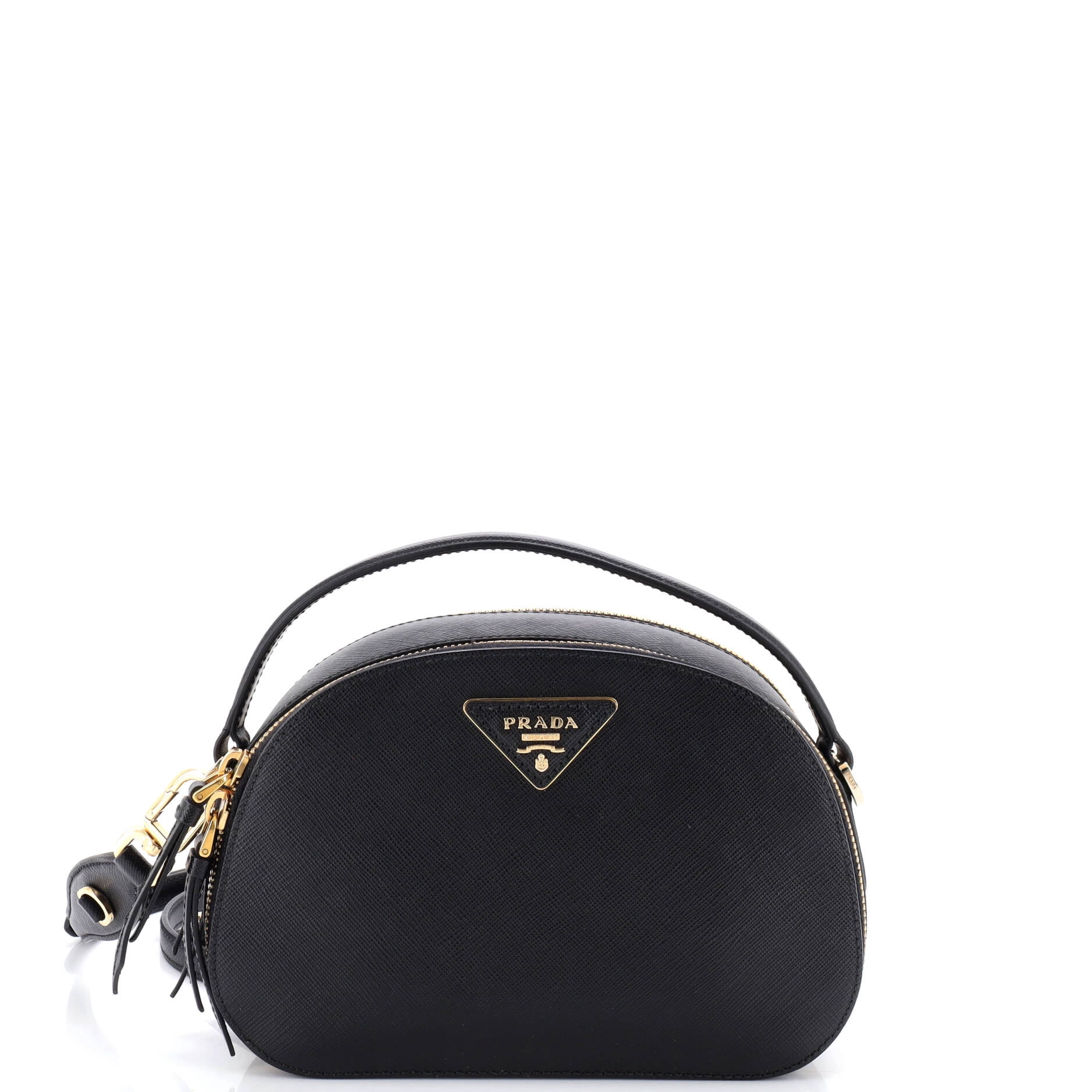 Pre-Owned Prada Prada Odette Top Handle Bag Saffiano Leather Small By Rebag