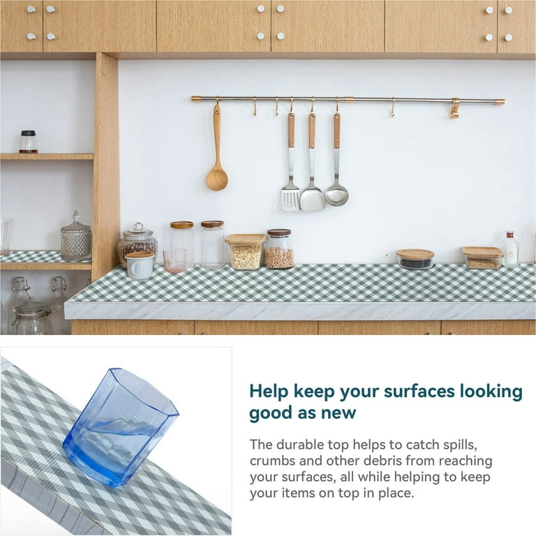 Drawer Liner for Kitchen, Shelf Liners Non Adhesive, Cabinet