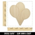 thumbnail image 2 of Birthday Balloons Trio Wood Shape Unfinished Piece Cutout Craft DIY Projects - 4.70 Inch Size - 1/4 Inch Thick, 2 of 7