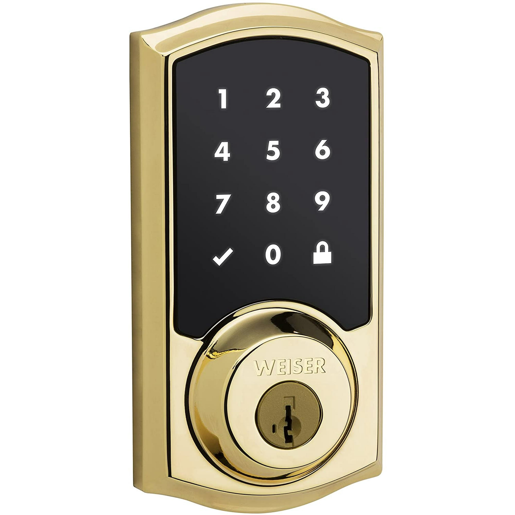 Weiser SmartCode 10 Touchscreen Door Lock Compatible with Amazon Alexa Exterior Door Lock Brass Walmart