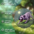 thumbnail image 5 of Purple Dog Metal Hanging Wind Spinner - Menacing Design with Concentric Waves & Moonlit Glow for Yard & Garden Decor, 5 of 6