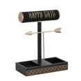 thumbnail image 1 of Jewelry Stand Solid Wood Base Rings Jewelry Stand Fixed Style Black, 1 of 5