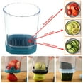 thumbnail image 3 of Popular! Fruit And Vegetable Speed Slicers With Push Plate Fruit Slicers Cup Egg Slicers Stainless Steel Fruit Cutter Kitchen Portable Slicing Tool, 3 of 4