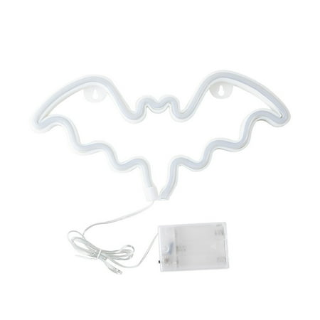 

Led Lights Bat Shape Holiday Party Decoration Bedroom Night Neon Lights Indoor and Outdoor Blue