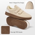 thumbnail image 3 of Ecetana Walking Shoes for Women Casual Shoes with Lace-Up Suede Low-Top Sneakers, 3 of 5