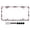 250 Years Florals US Flag, variant on XYZCANDO Gray US Flag Car License Plate Frame 1 Pack License Plate Frame Universal Fit Auto Decoration Size 12.2 X 6.3 Inch Easy to Install for Standard US Canada