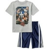 WWE - Little Boys' Short-Sleeve Tee and Dazzle Shorts