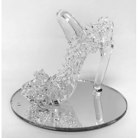 Glass Crystal High Heel Shoe Cinderella Slipper Favor for Sweet 16 Bridal Shower Birthday Keepsake 10 pcs