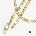 thumbnail image 3 of Cadena de oro consolidado de 14k, el mejor regalo unisex para madre, padre, novia, novio, ella, él, cadena Figaro de 14k y 20 pulgadas de Aria Jeweler Daily, 3 of 4