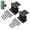 Black, variant on Liwantech 2Pack Door Reinforcement Lock, Home Security Door Latch Inside Stopper for Kids Safety Drilling Required, Prevents Unauthorized Entry, Add a Door Security Locks, Black