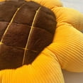 thumbnail image 6 of Ukeler Velvet Stuffed Throw Pillows for Bed Couch Chair Yellow 1 Sunflower Shape Cushion 19'' × 19'', 6 of 7