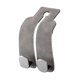 thumbnail image 3 of Ganchos para reposacabezas de asiento, gancho doble para respaldo de asiento, universales, de cuero de alta resistencia, para monedero gris, 3 of 8